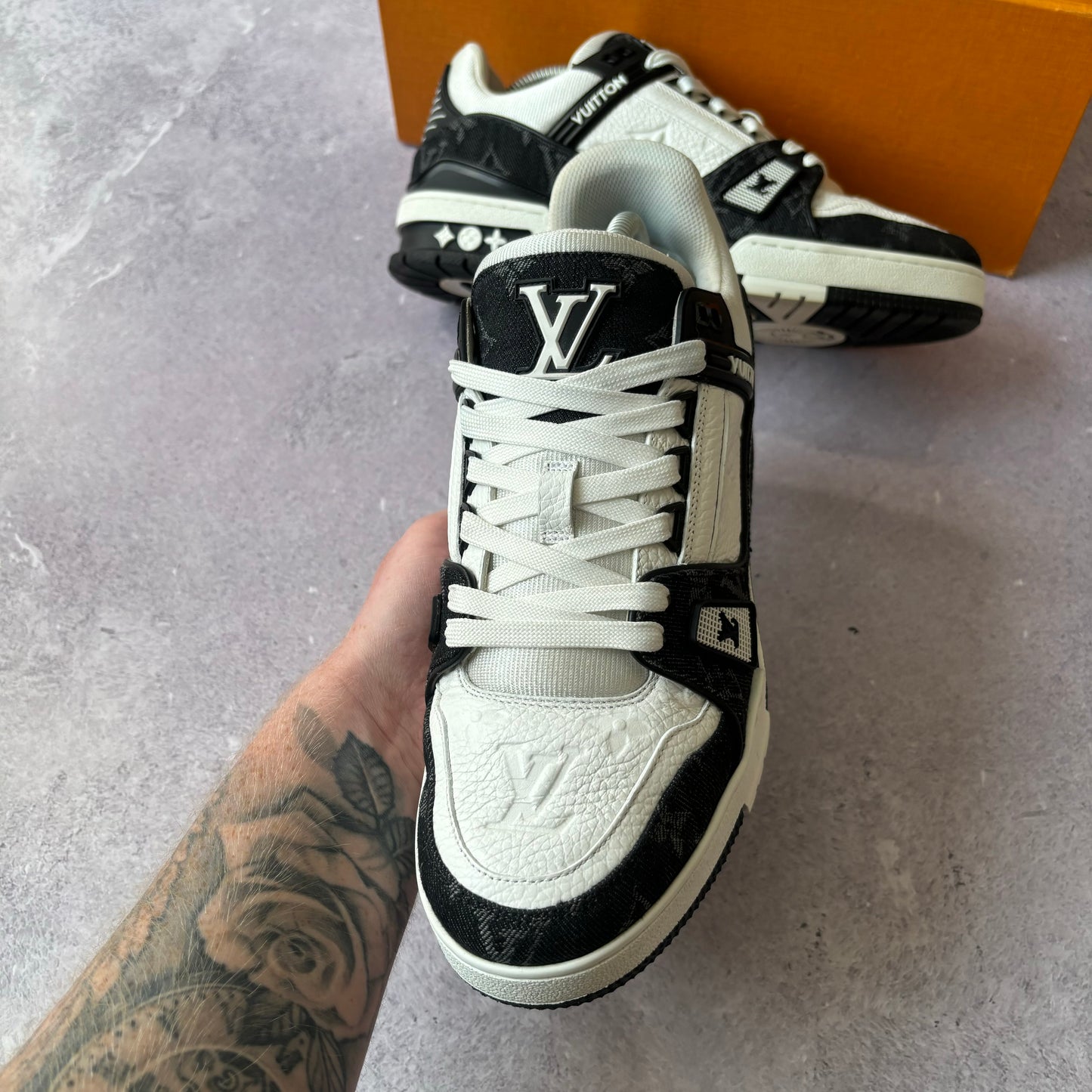 Louis Vuitton Denim Trainers - Fits UK 7