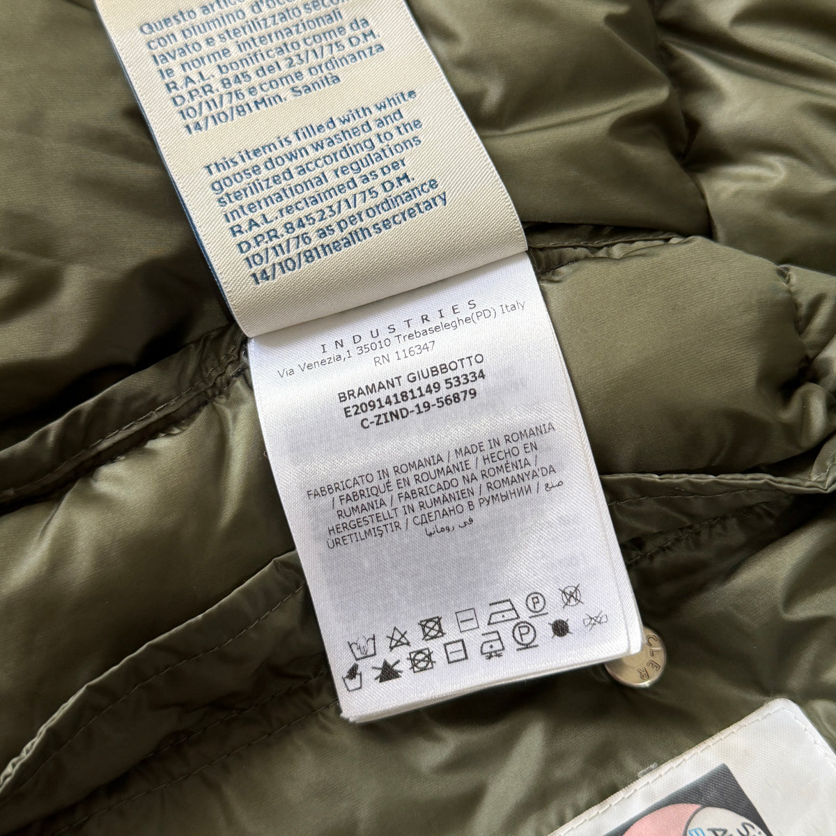 Moncler Bramant Puffer Jacket - Size 0