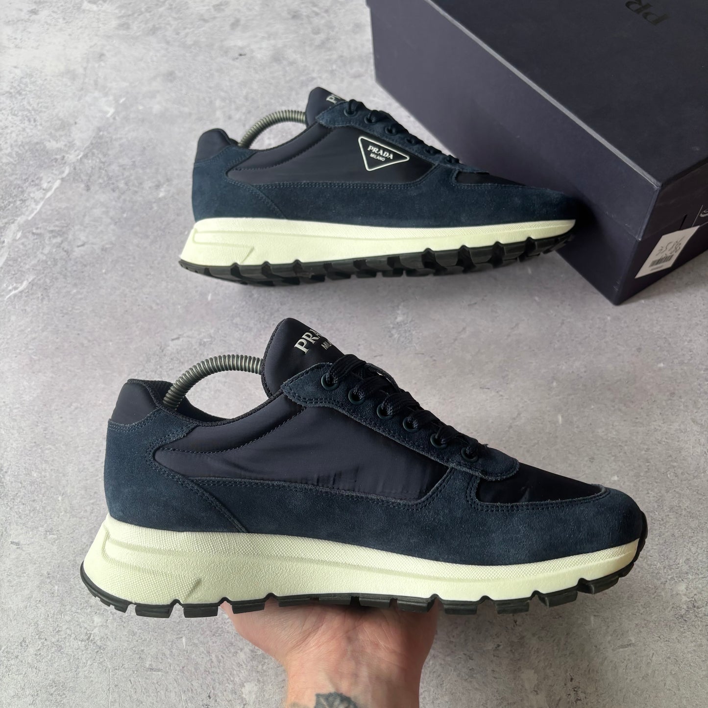 Prada Re-Nylon Trainers - UK 7.5