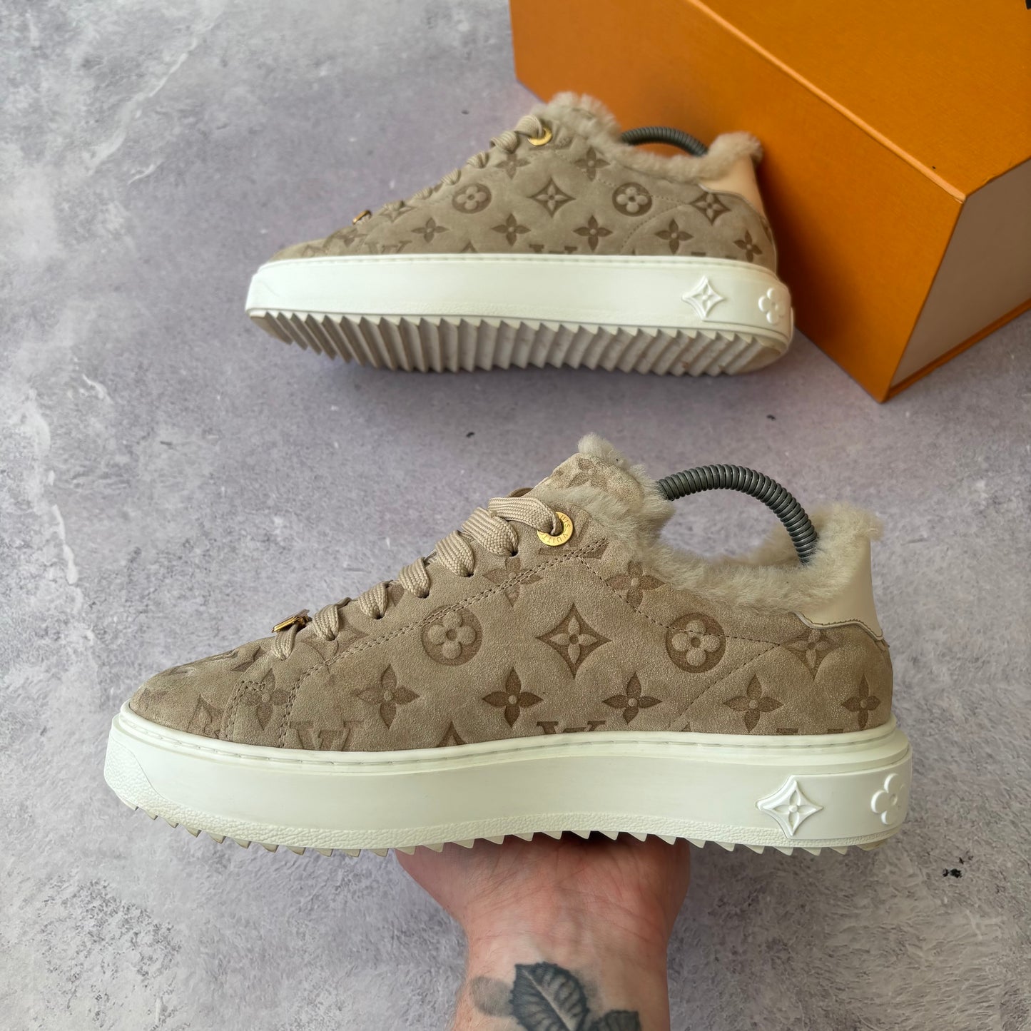 Womens Louis Vuitton Time Out Trainers - Fits UK 6