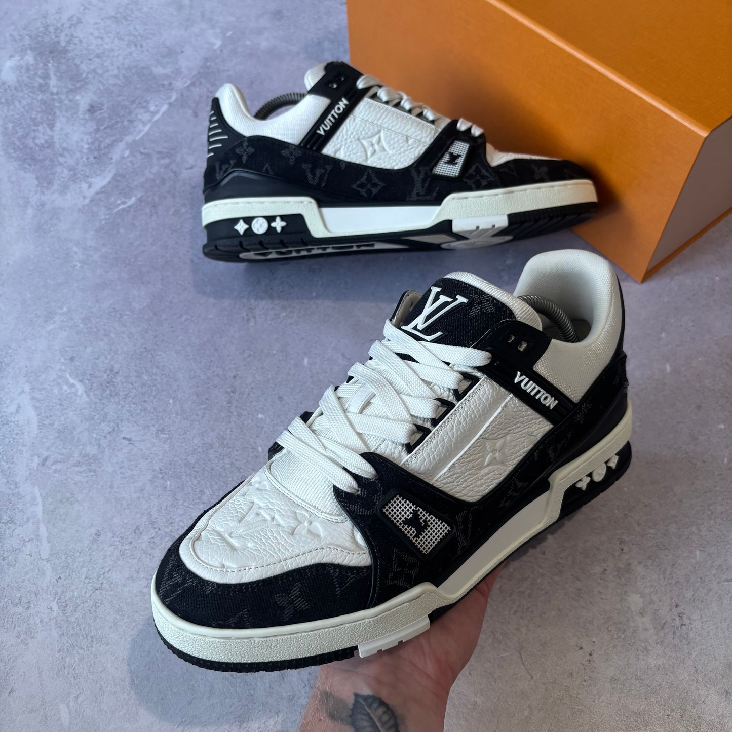 Louis Vuitton Denim Trainers - Fits UK
