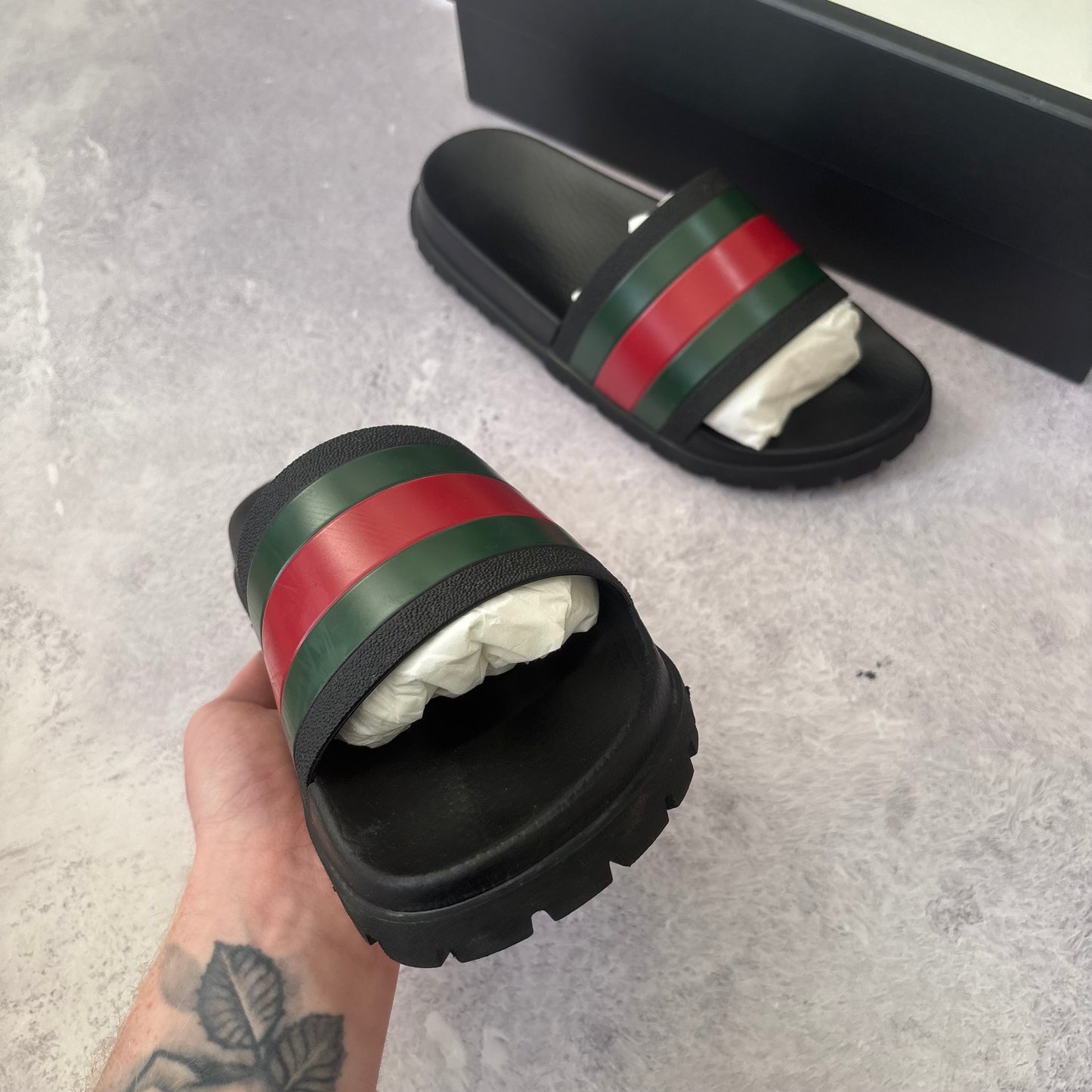 Gucci Web Sliders - UK 8