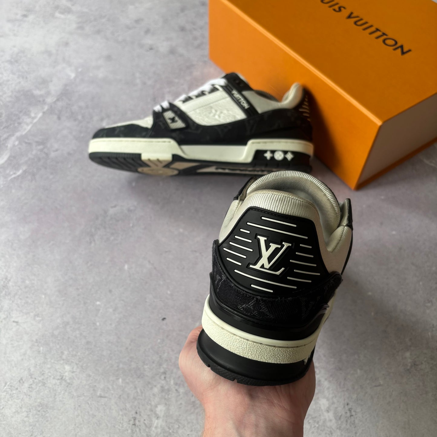 Louis Vuitton Denim Trainers - Fits UK 8.5