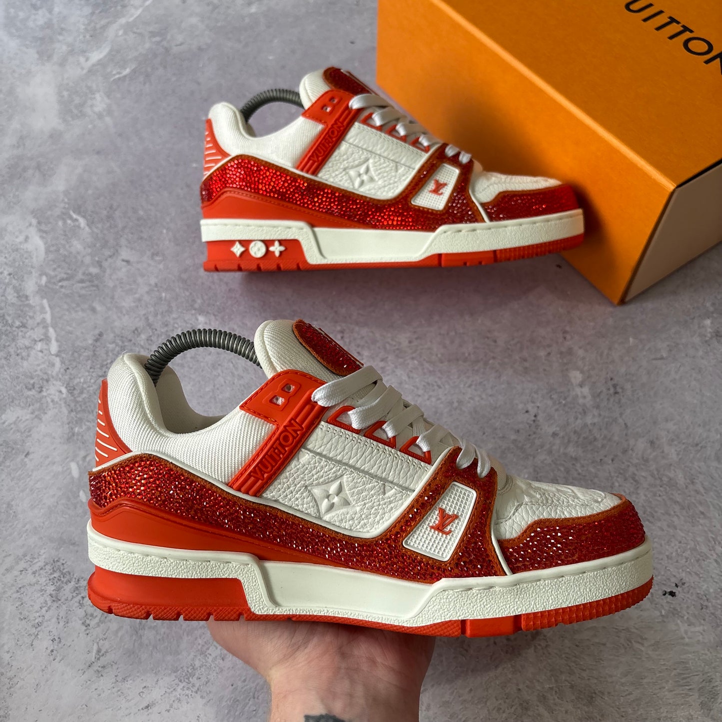 Womens Louis Vuitton Swarovski Trainers - Fits UK 5