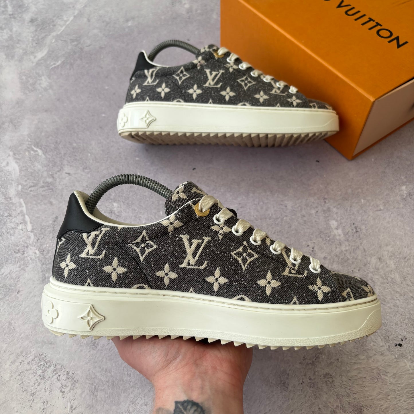 Womens Louis Vuitton Time Out Trainers - Fits UK 6
