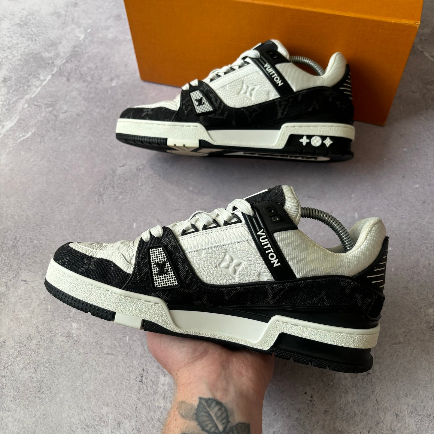 Louis Vuitton Denim Trainers - Fits UK 7