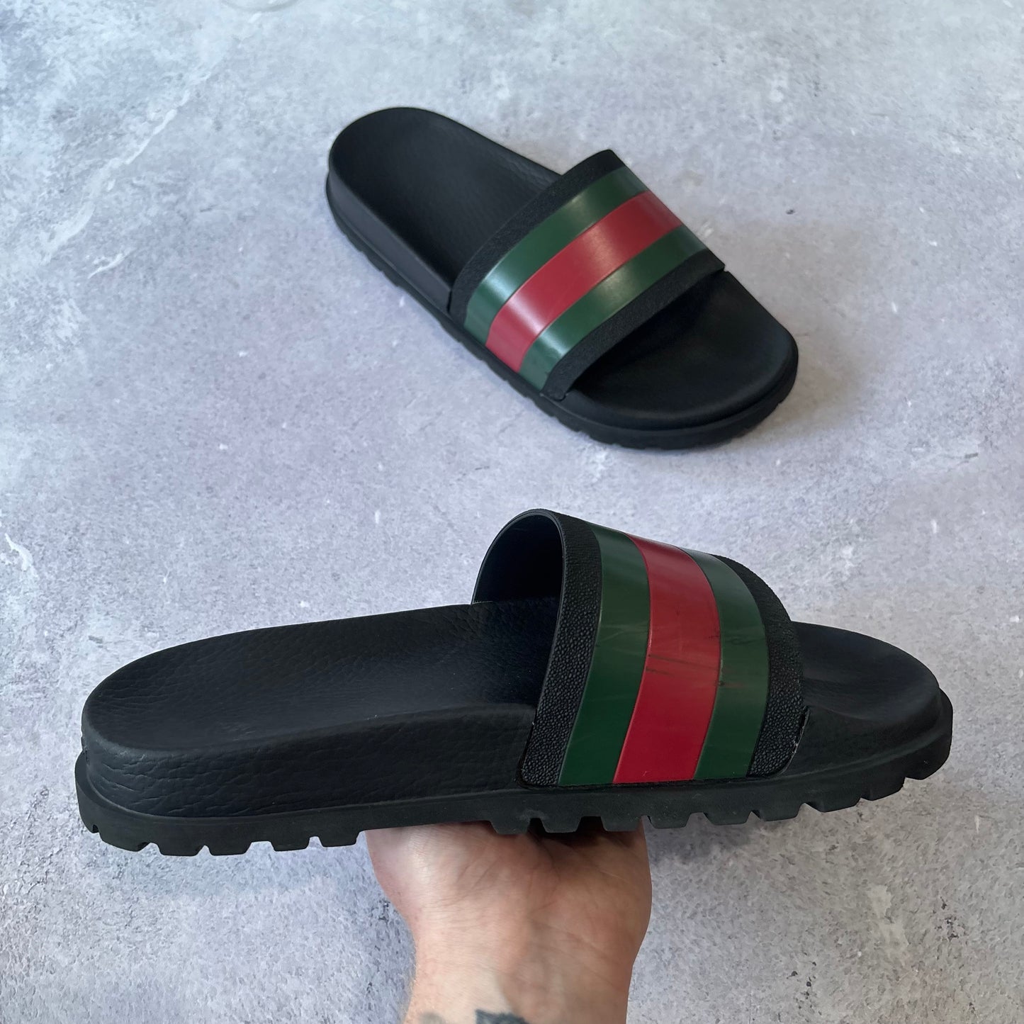 Gucci Web Sliders - UK 8