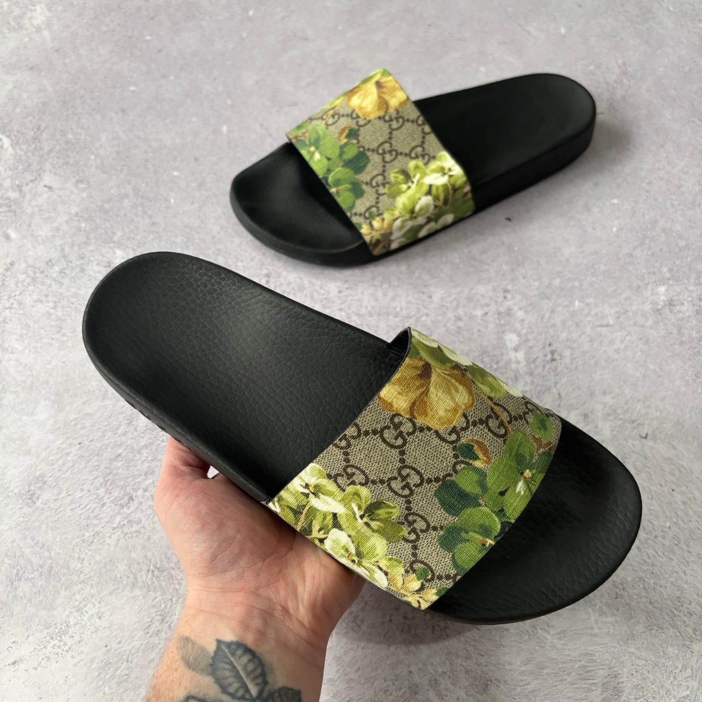 Gucci Bloom Sliders - UK 8