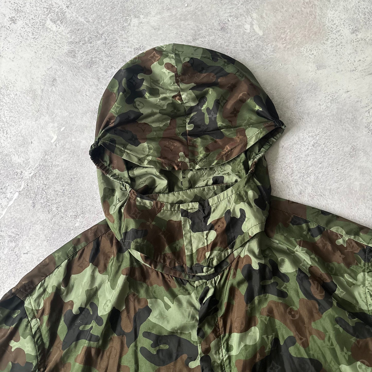 Louis Vuitton Camo Windbreaker Jacket - Fits Large