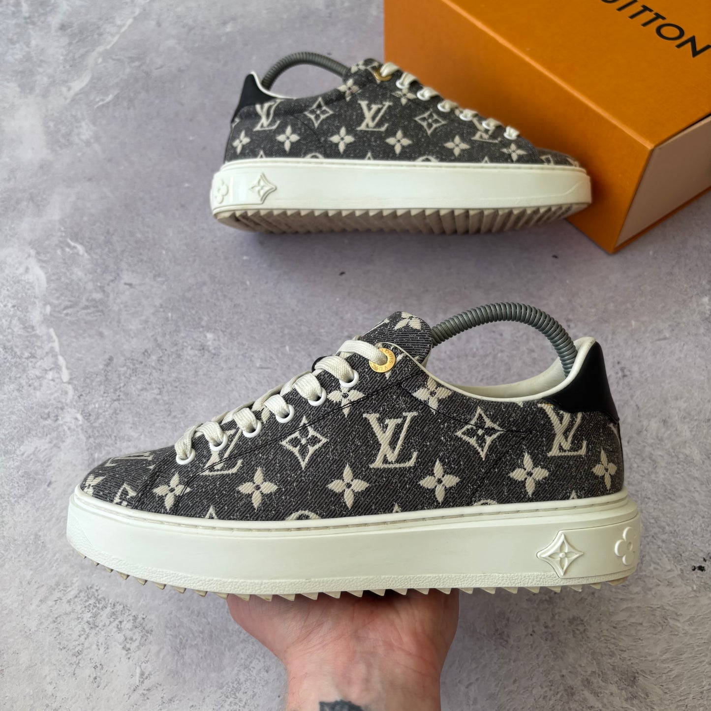 Womens Louis Vuitton Time Out Trainers - Fits UK 6