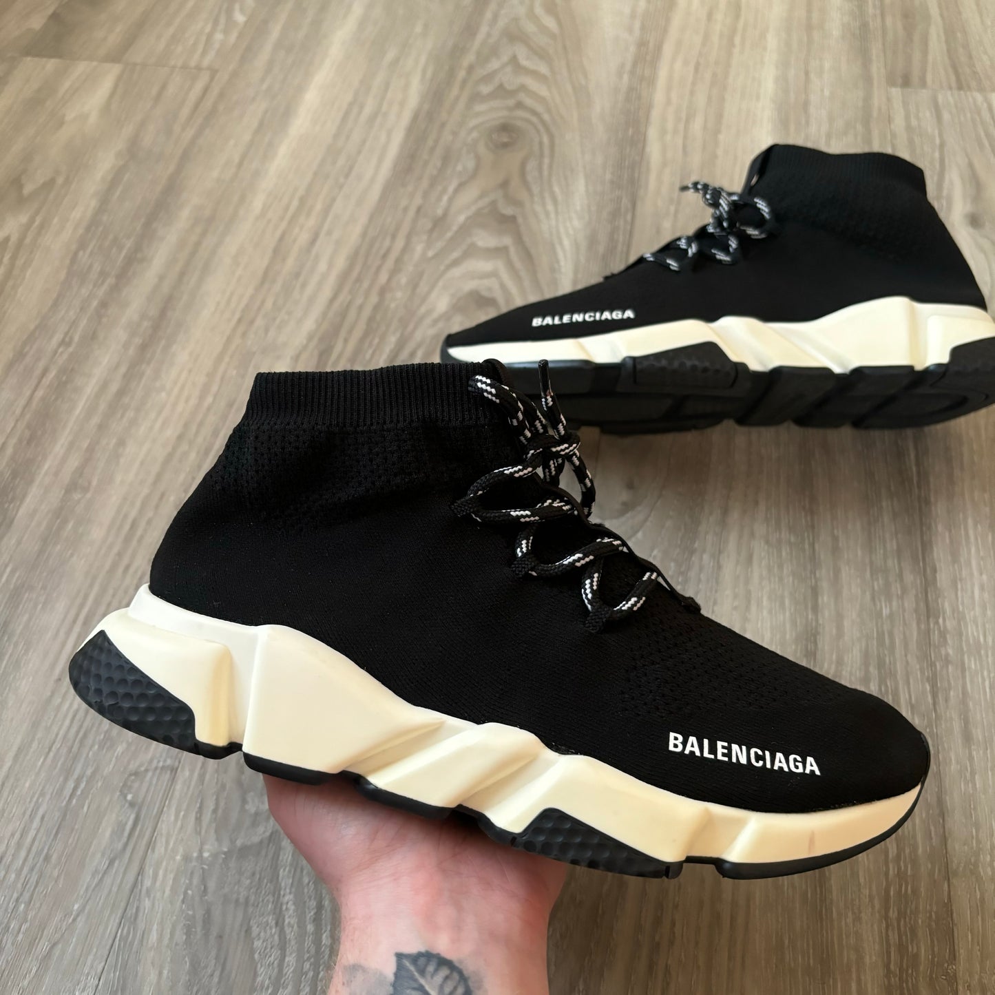 Balenciaga Speed Laced Trainers UK 9