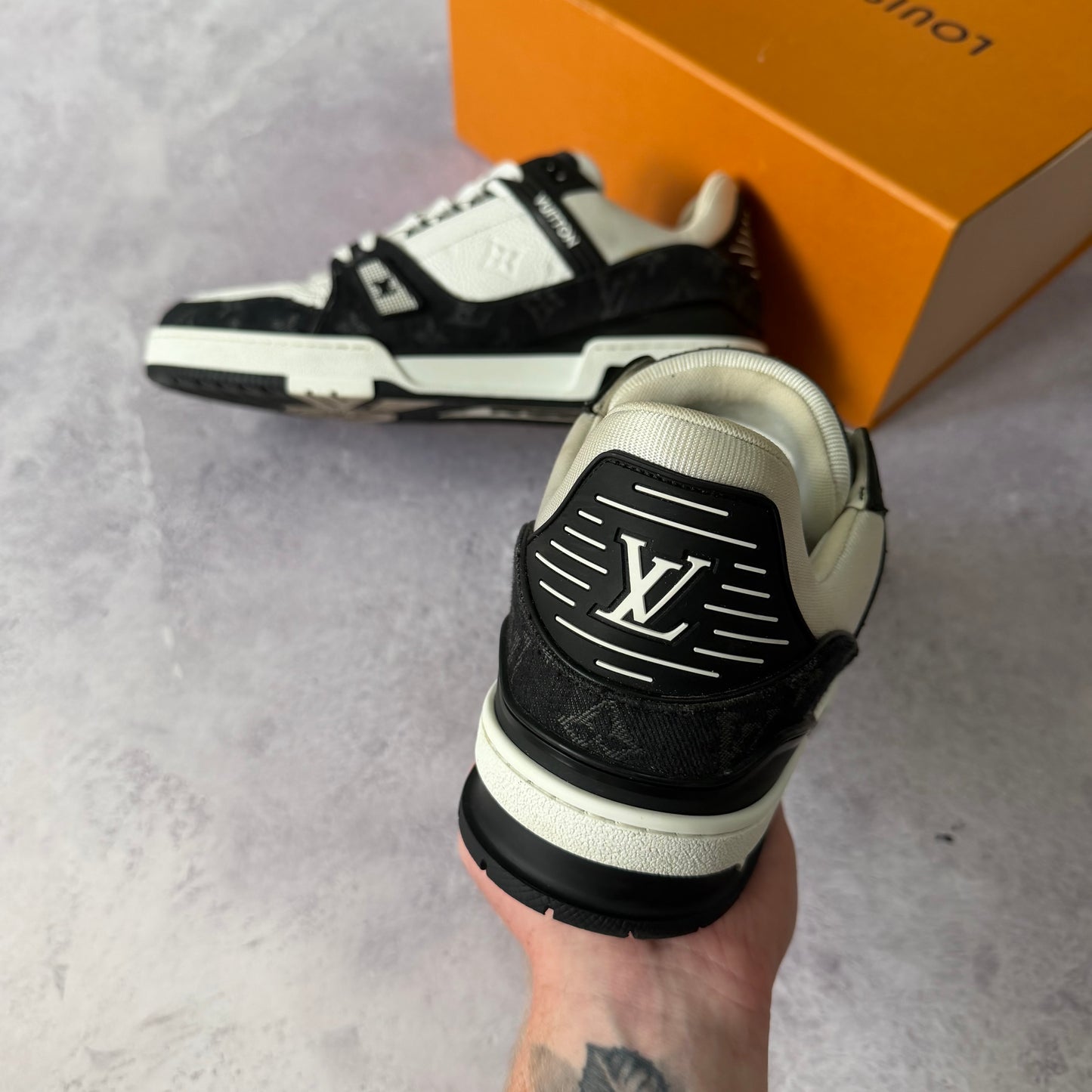 Louis Vuitton Denim Trainers - Fits UK 11