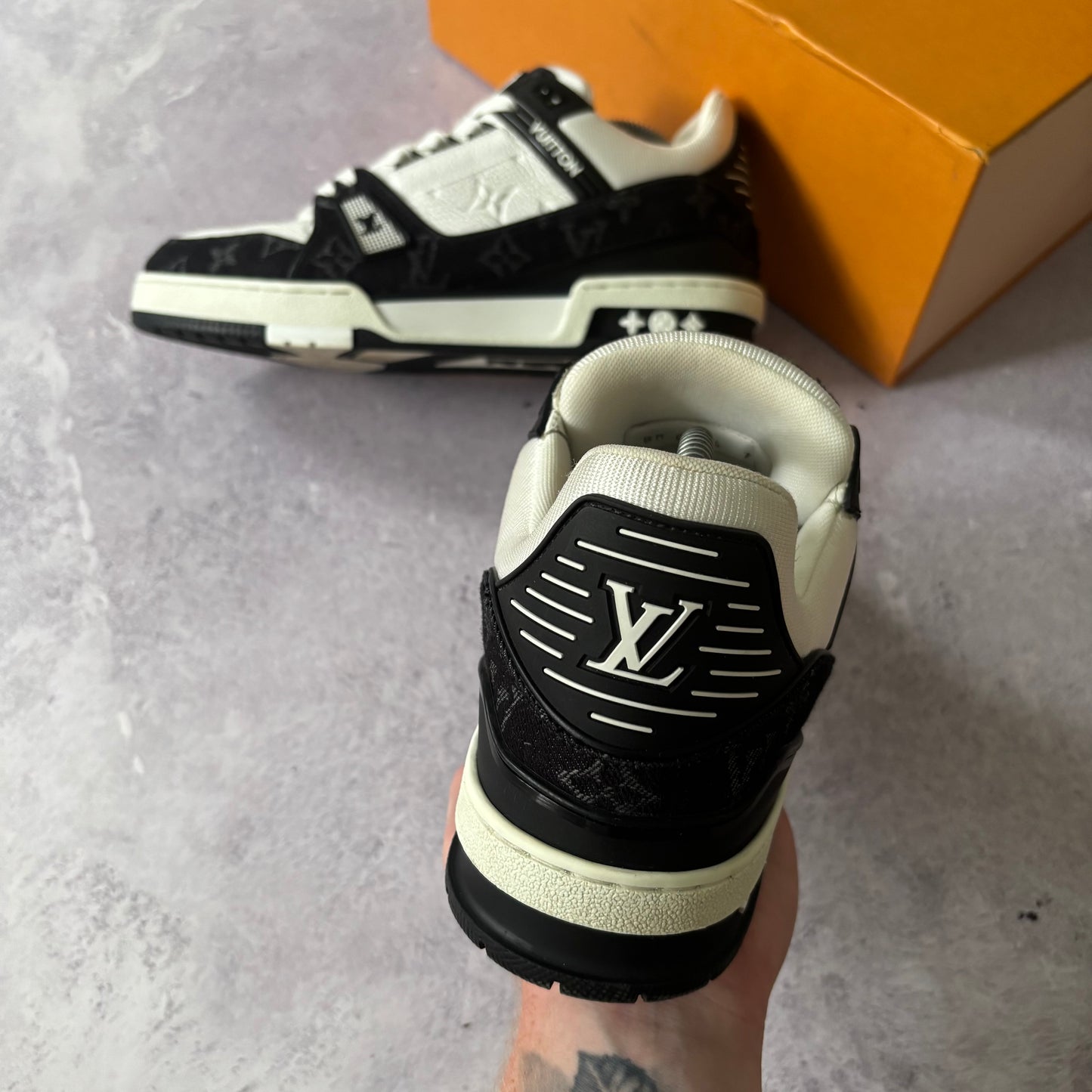 Louis Vuitton Denim Trainers - Fits UK 8.5