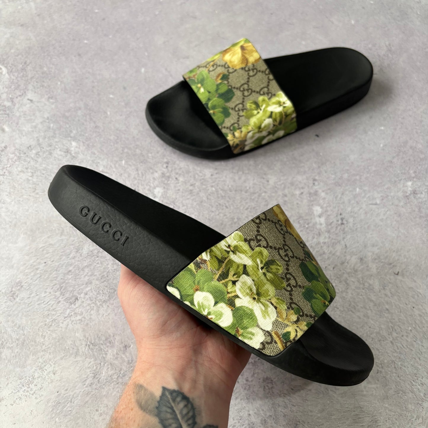 Gucci Bloom Sliders - UK 8
