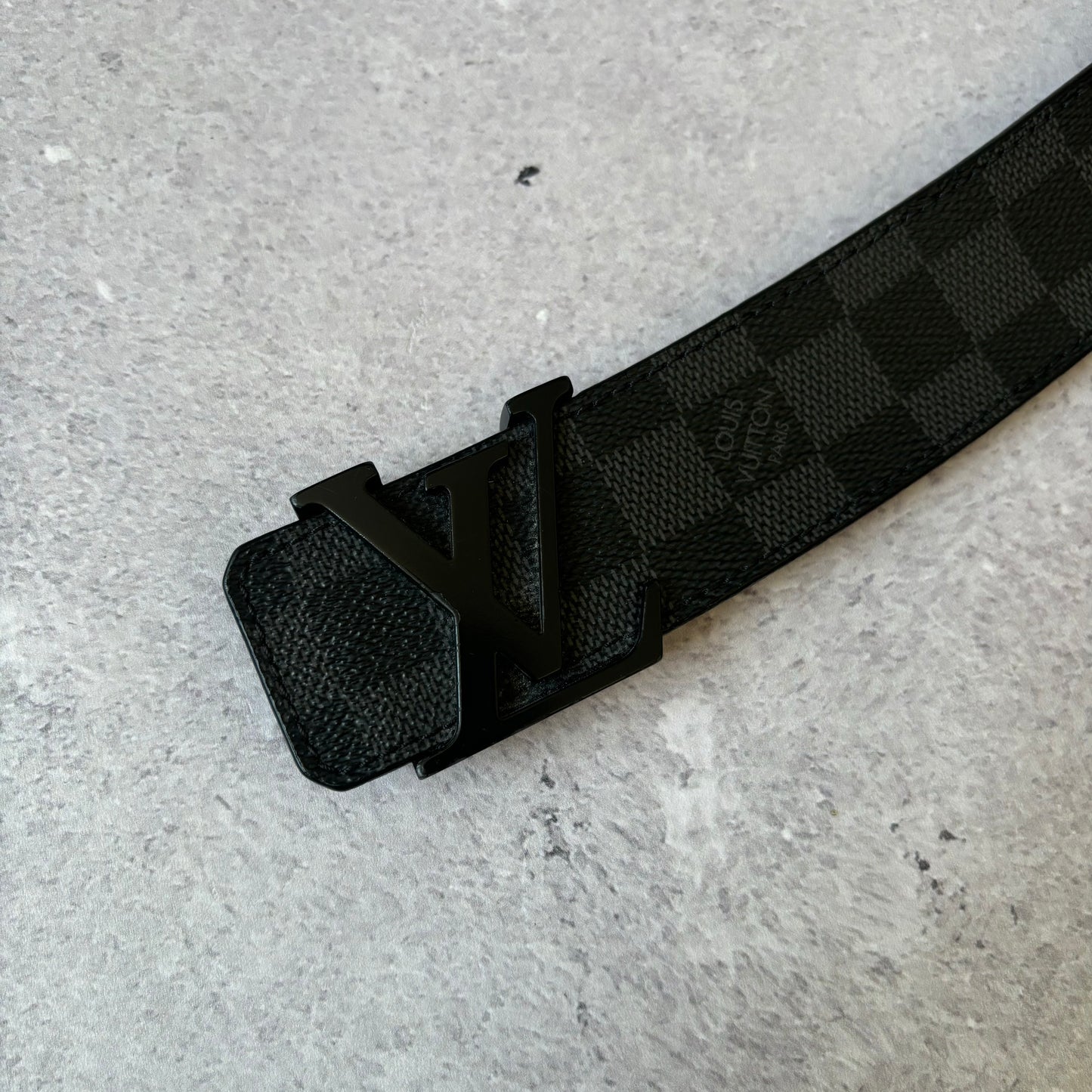 Louis Vuitton Black Damier Belt Fits Waist 40” - 44”