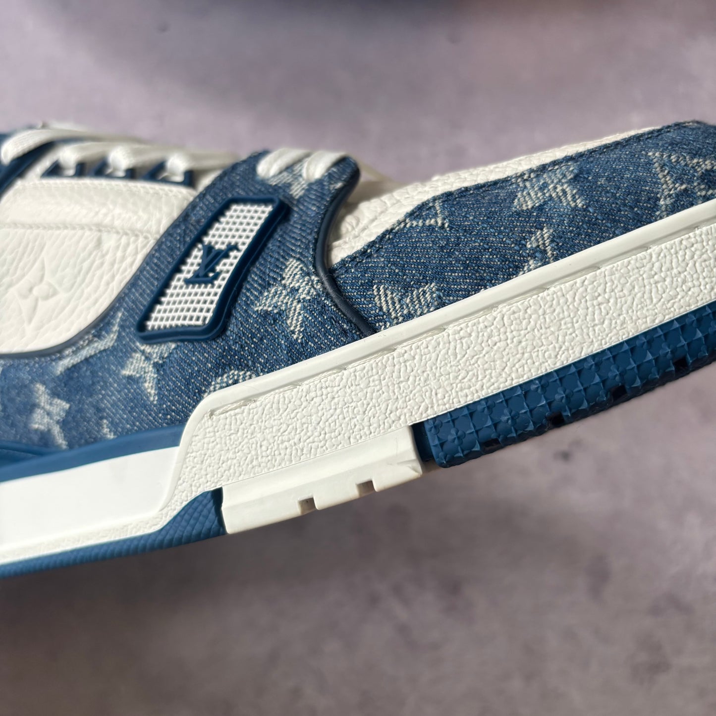 Louis Vuitton Denim Trainers - Fits UK 10
