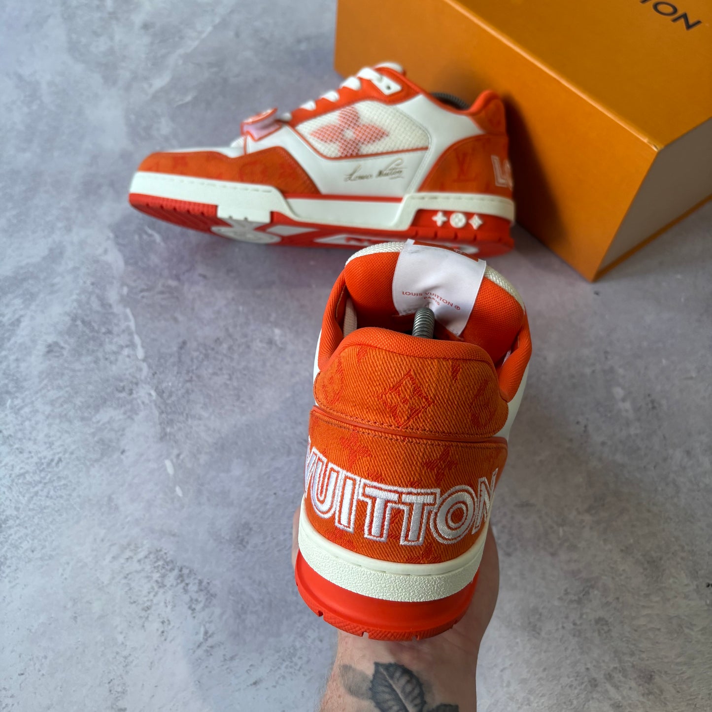 Louis Vuitton Denim Trainers - Fits UK 10