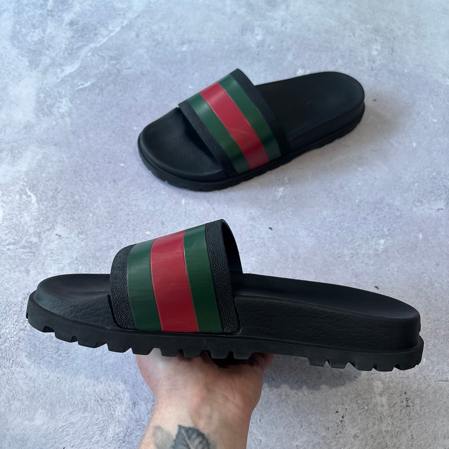 Gucci Web Sliders - UK 8