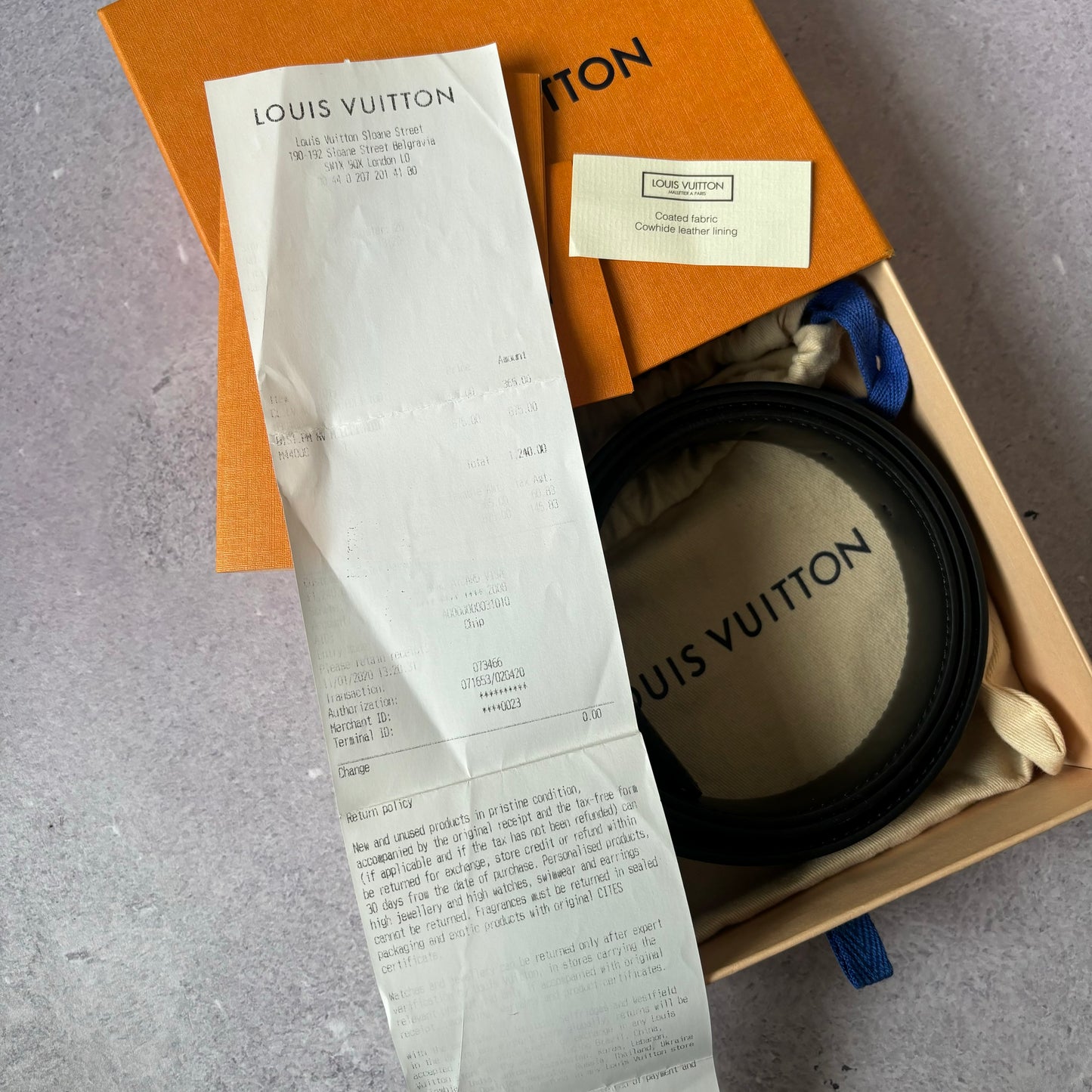 Louis Vuitton Black Monogram Belt Fits Waist 36” - 40”