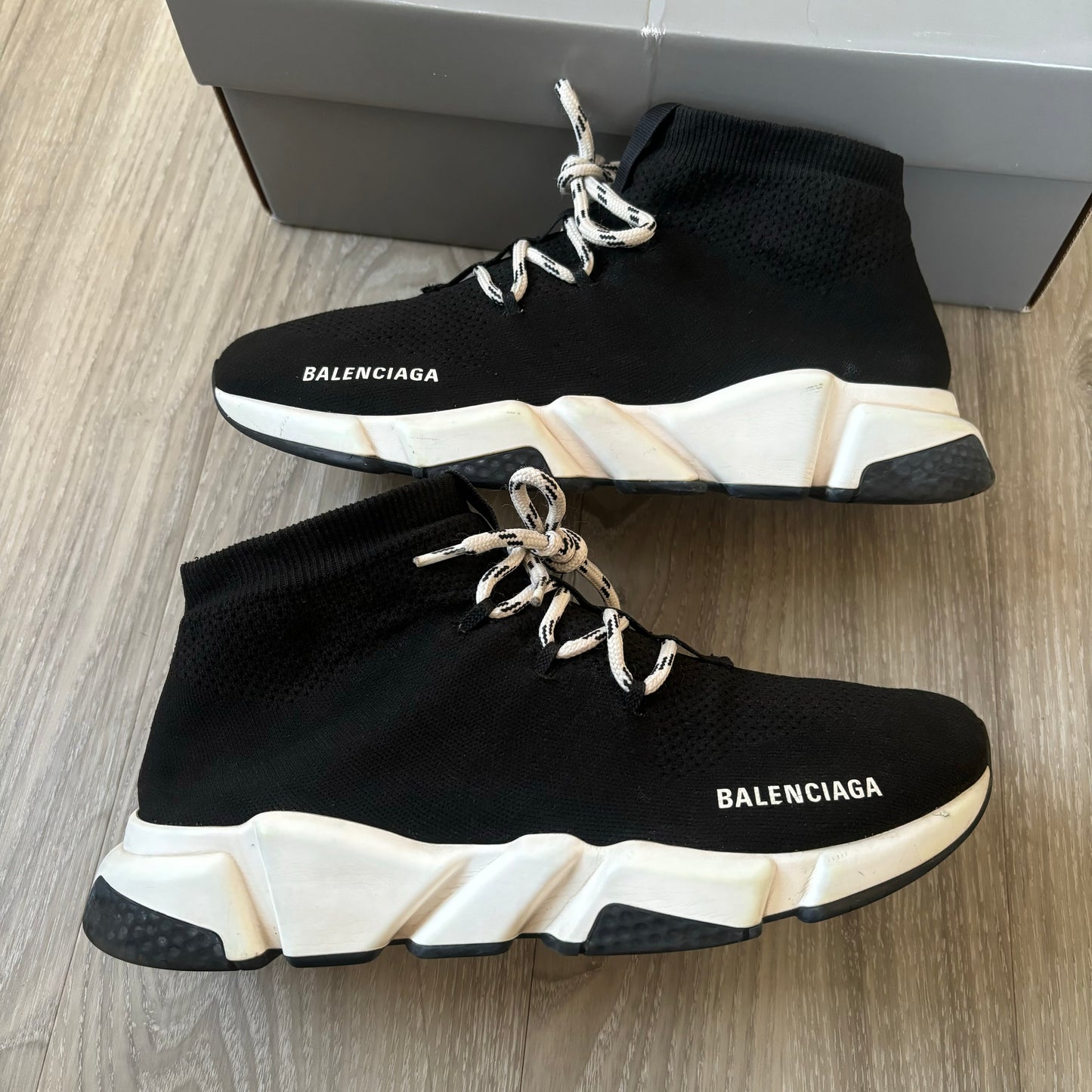 Balenciaga Speed Laced Trainers UK 9