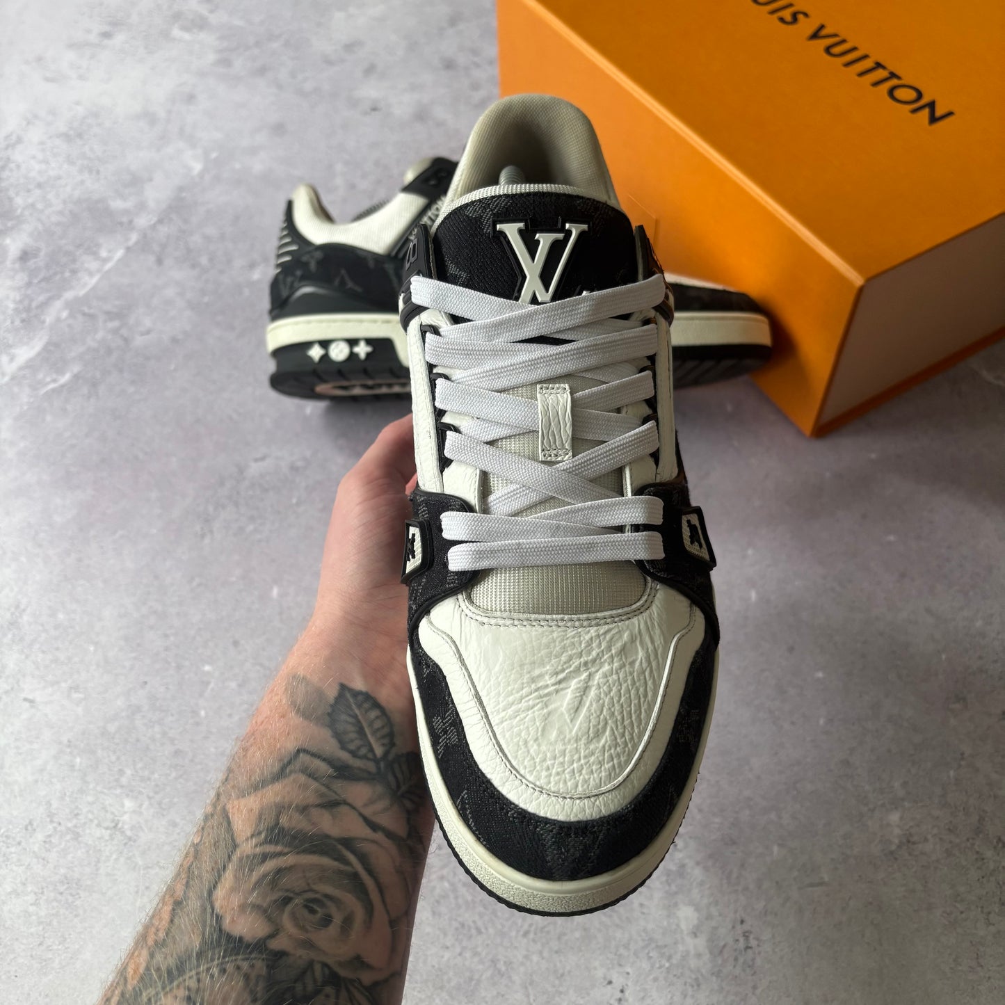 Louis Vuitton Denim Trainers - Fits UK 8.5