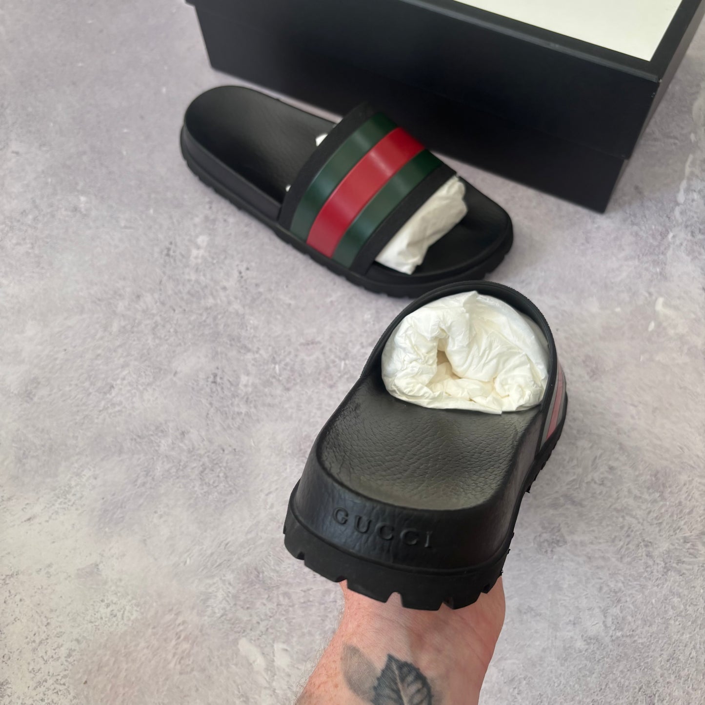 Gucci Web Sliders - UK 8