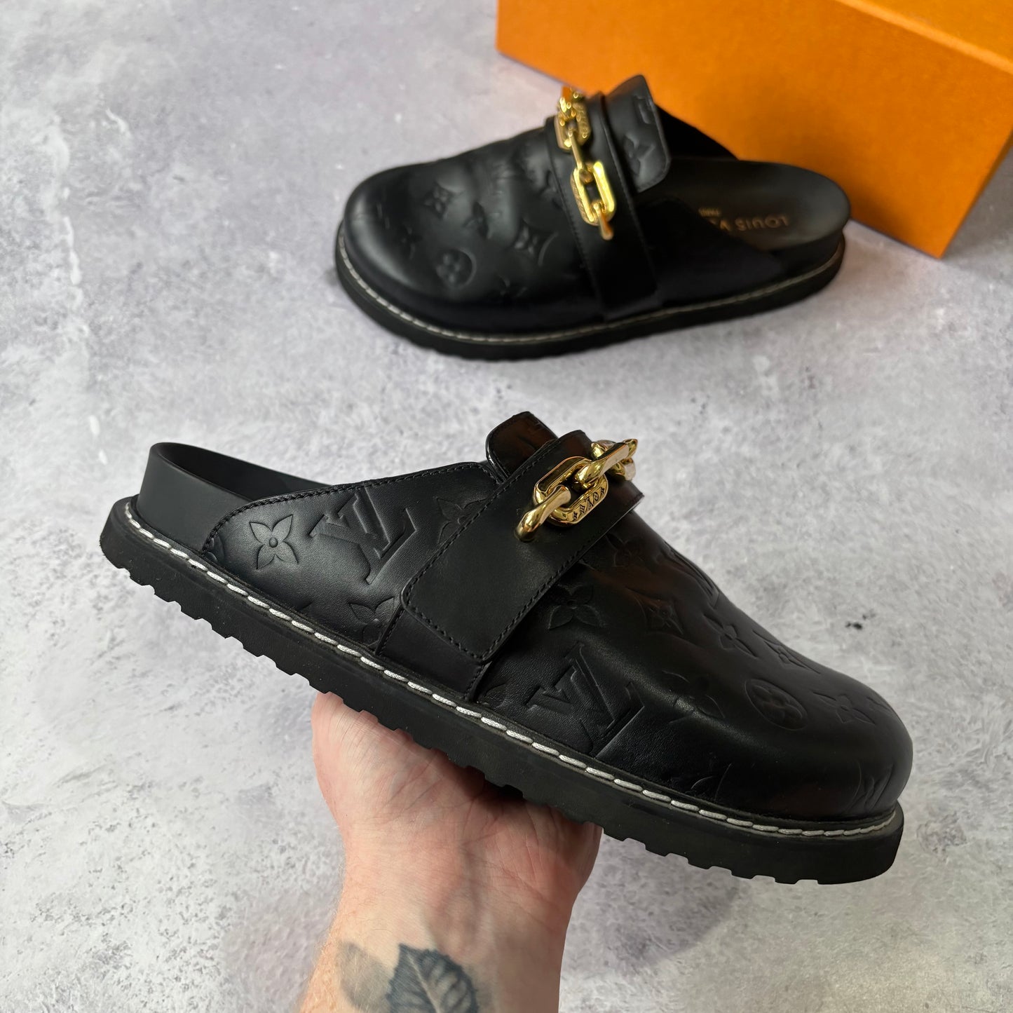 Womens Louis Vuitton Cosy Flat Comfort Clogs - Fits UK 6