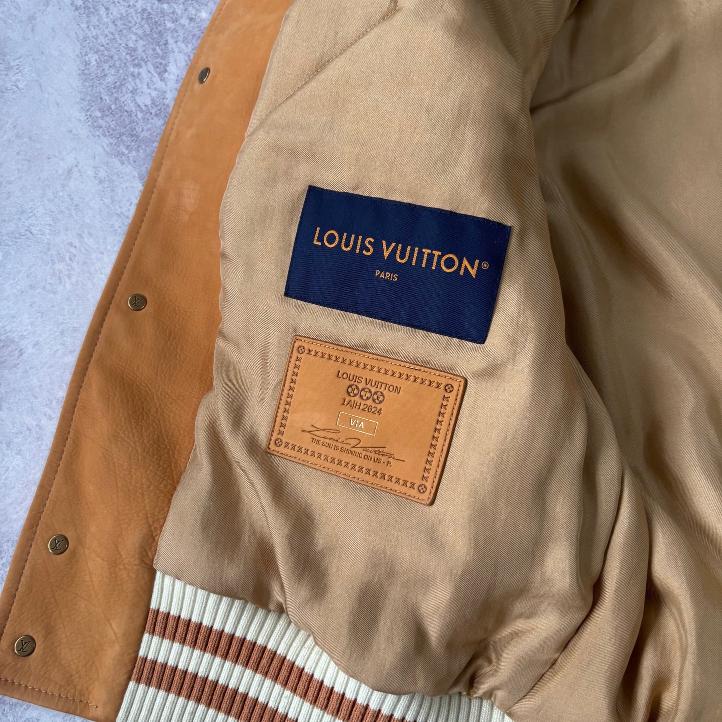 Brand New Louis Vuitton VIA Varsity Jacket - Fits Medium