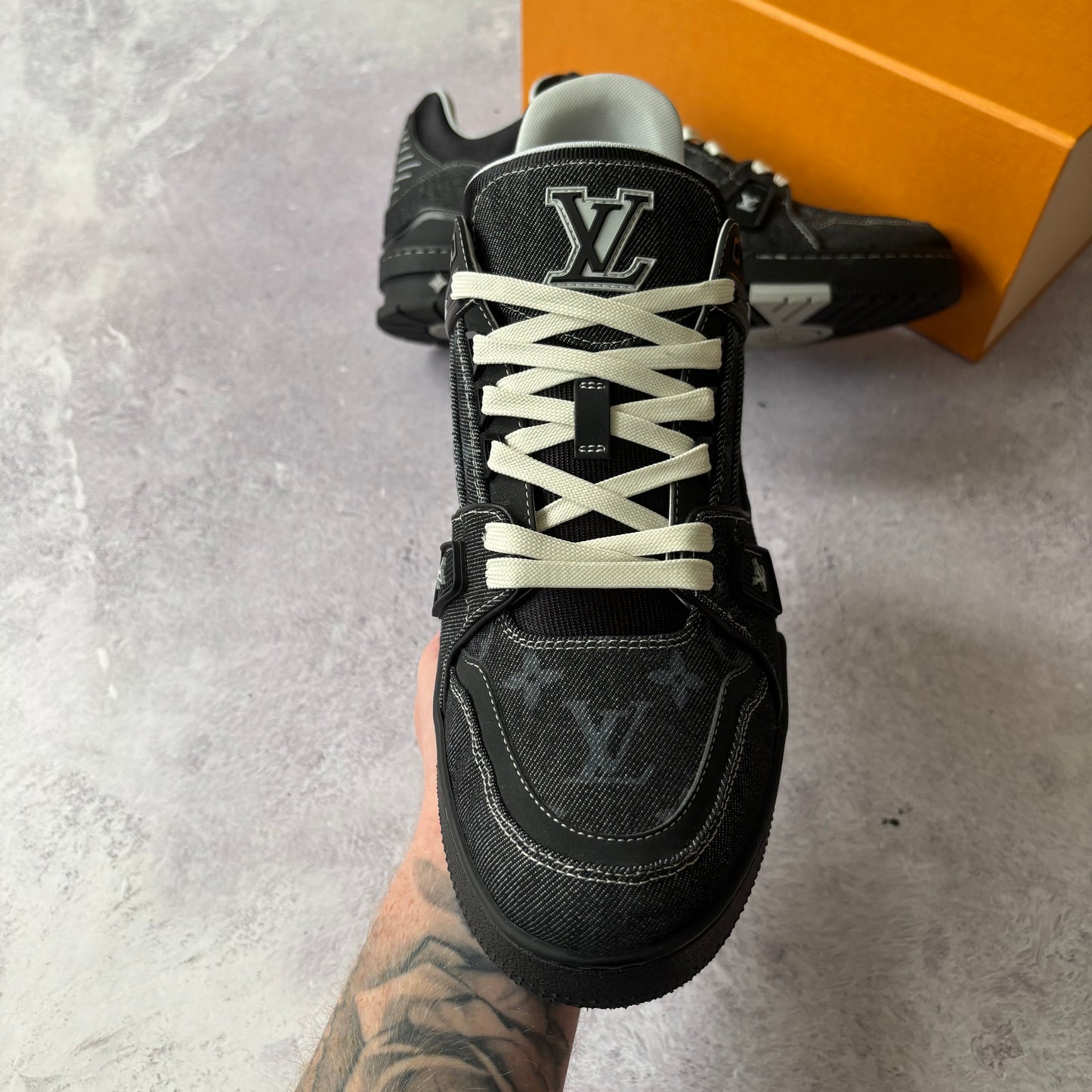 Louis Vuitton Denim Trainers - Fits UK 10.5/11