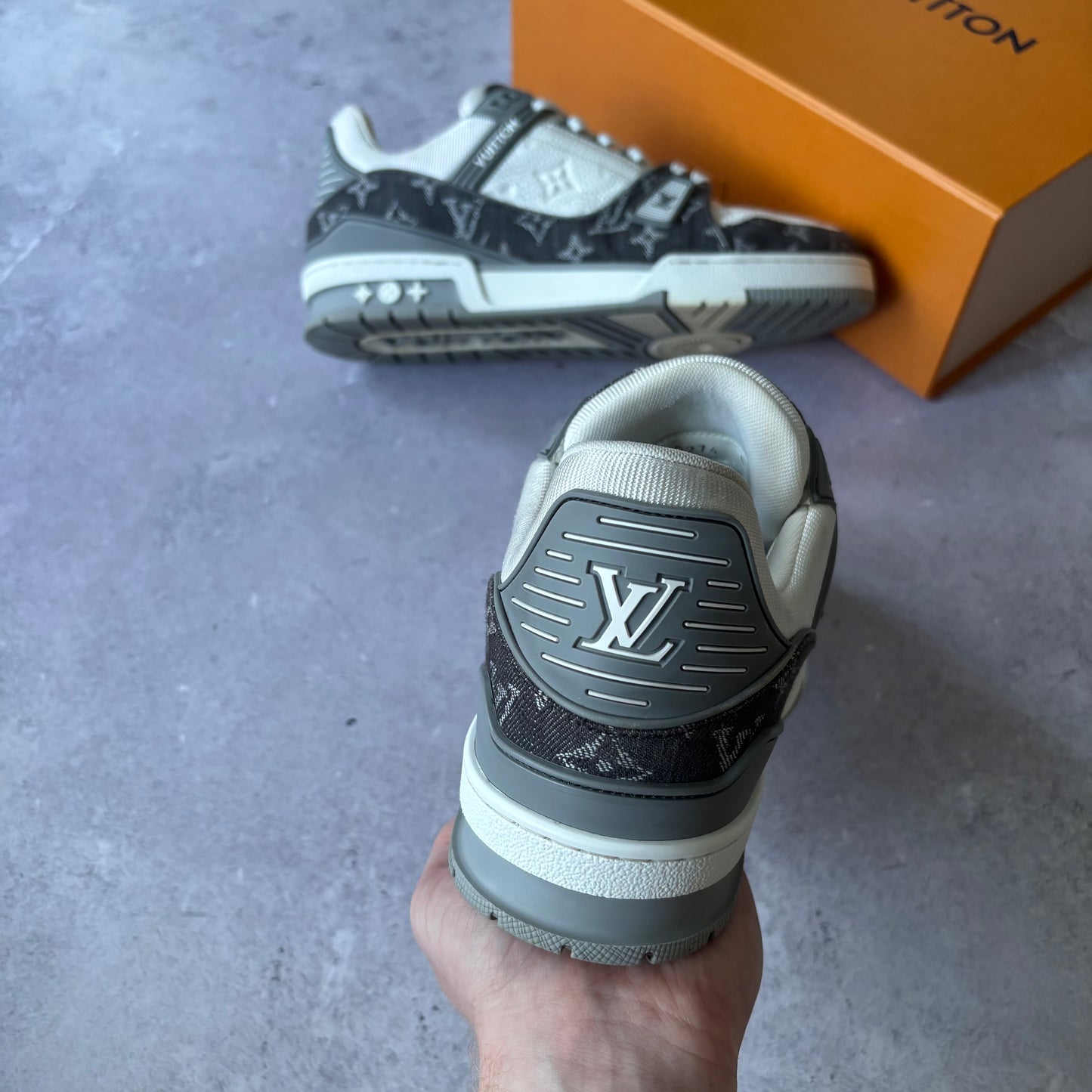 Louis Vuitton Denim Trainers - Fits UK 9