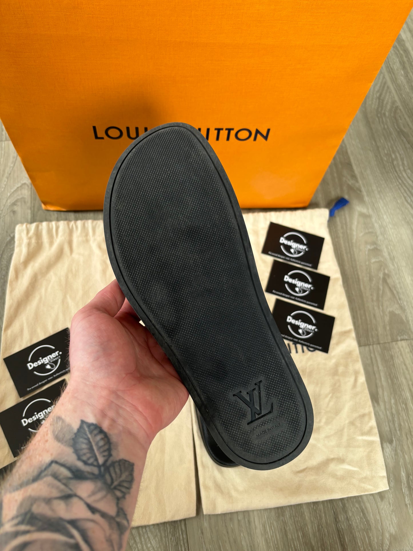 Louis Vuitton Sliders UK 8.5