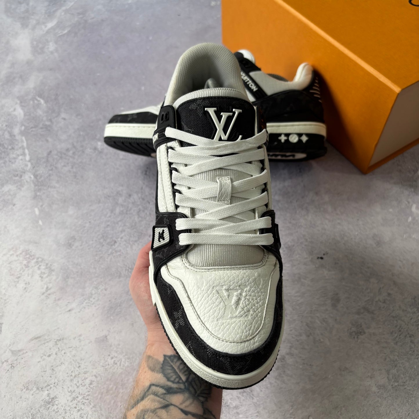 Louis Vuitton Denim Trainers - Fits UK 8