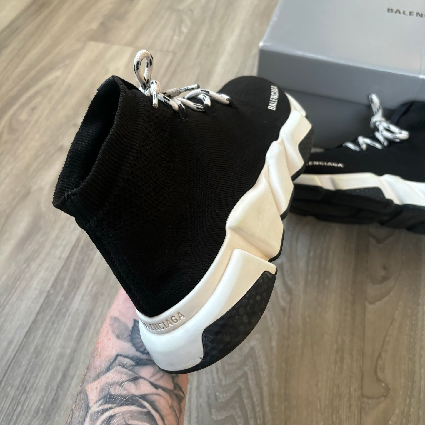 Balenciaga Speed Laced Trainers UK 9