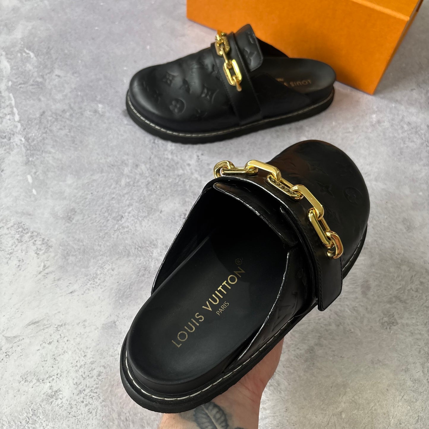 Womens Louis Vuitton Cosy Flat Comfort Clogs - Fits UK 6