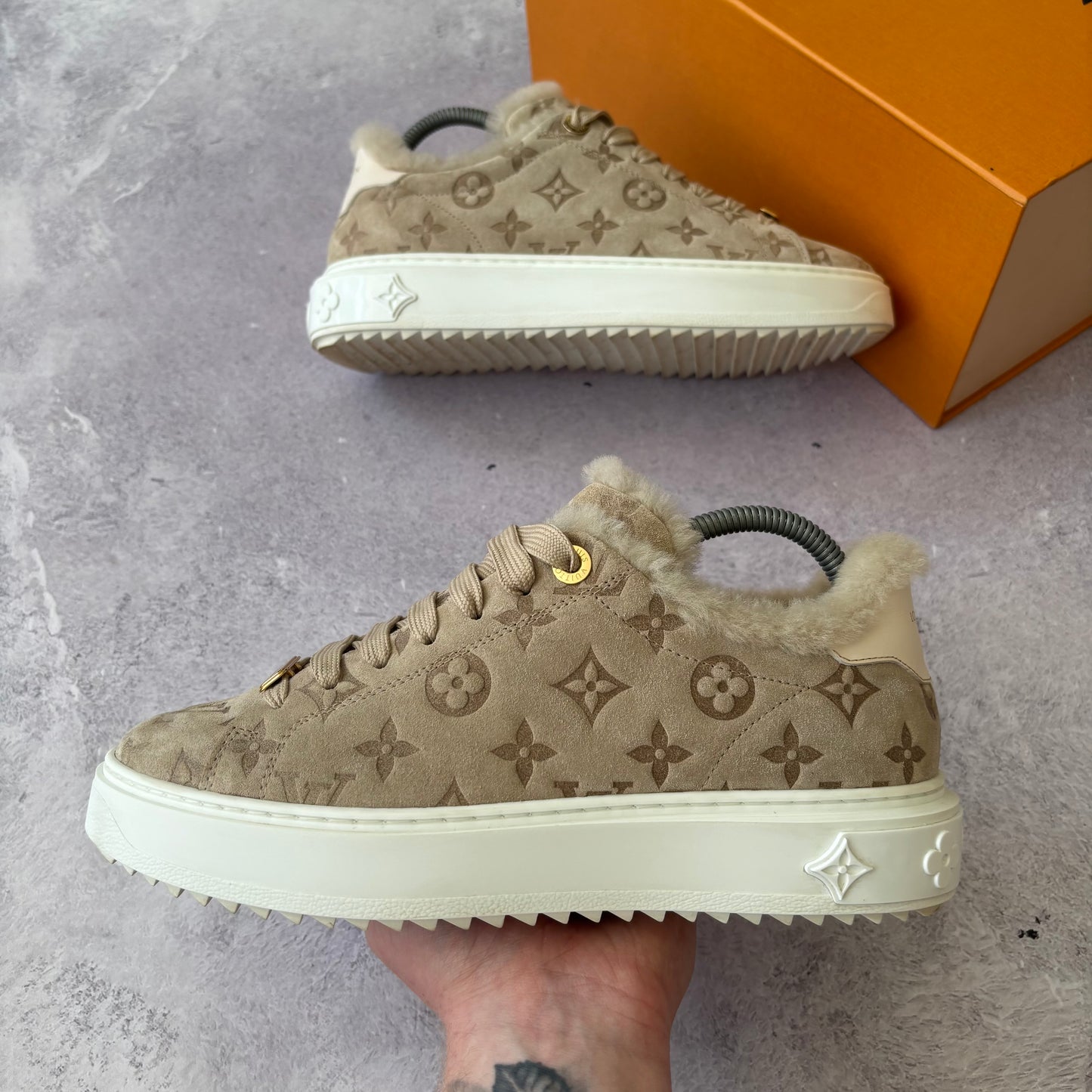 Womens Louis Vuitton Time Out Trainers - Fits UK 6