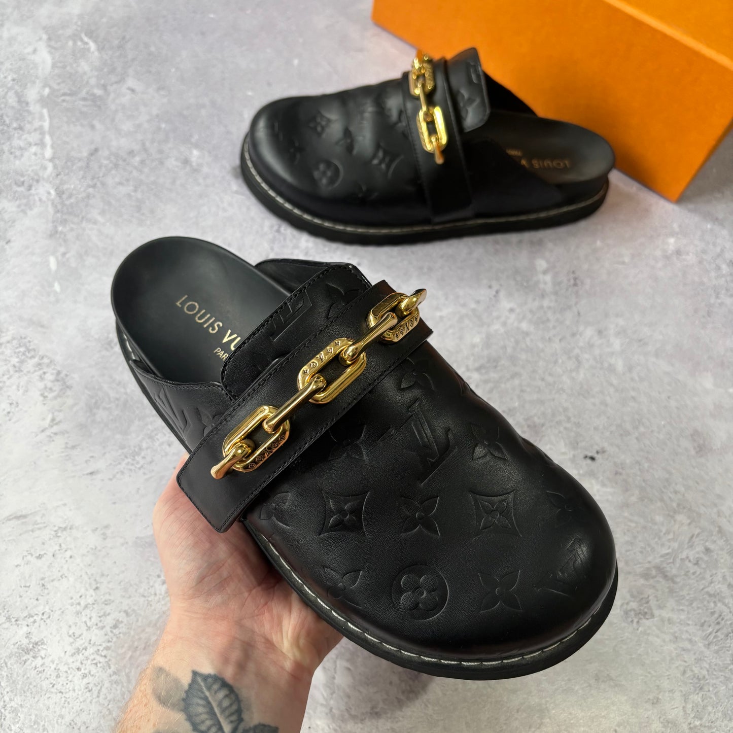 Womens Louis Vuitton Cosy Flat Comfort Clogs - Fits UK 6