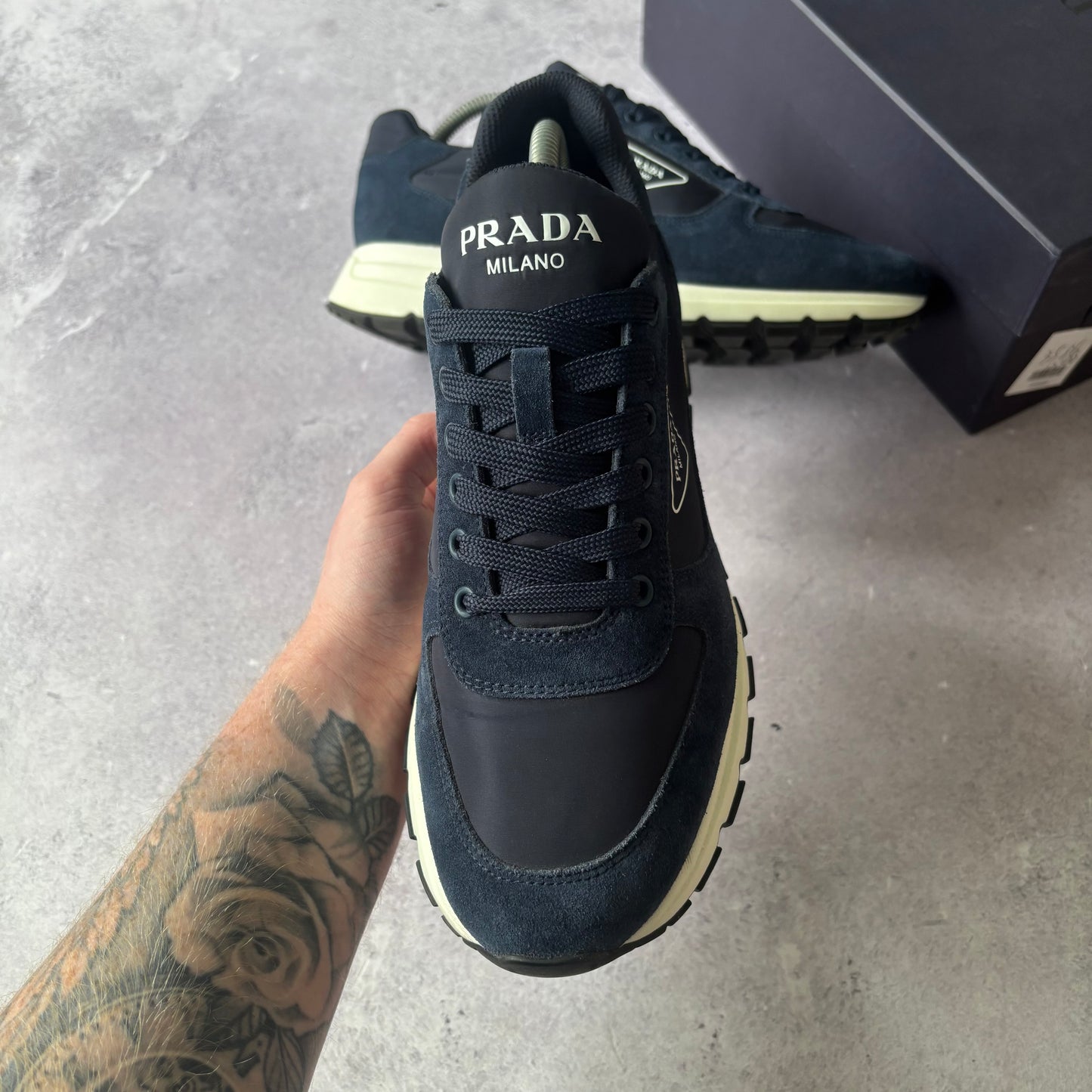 Prada Re-Nylon Trainers - UK 7.5