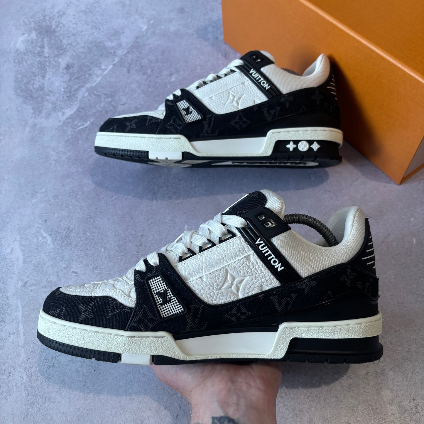 Louis Vuitton Denim Trainers - Fits UK