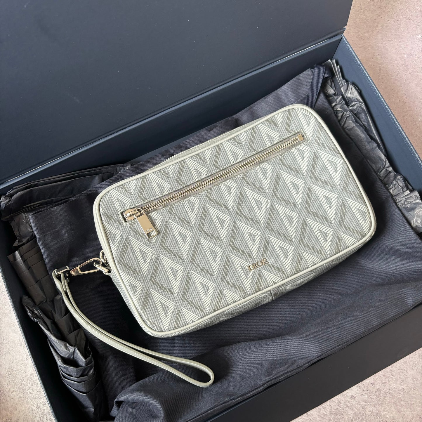 Brand New Dior Mini Rider CD Diamond Canvas Bag