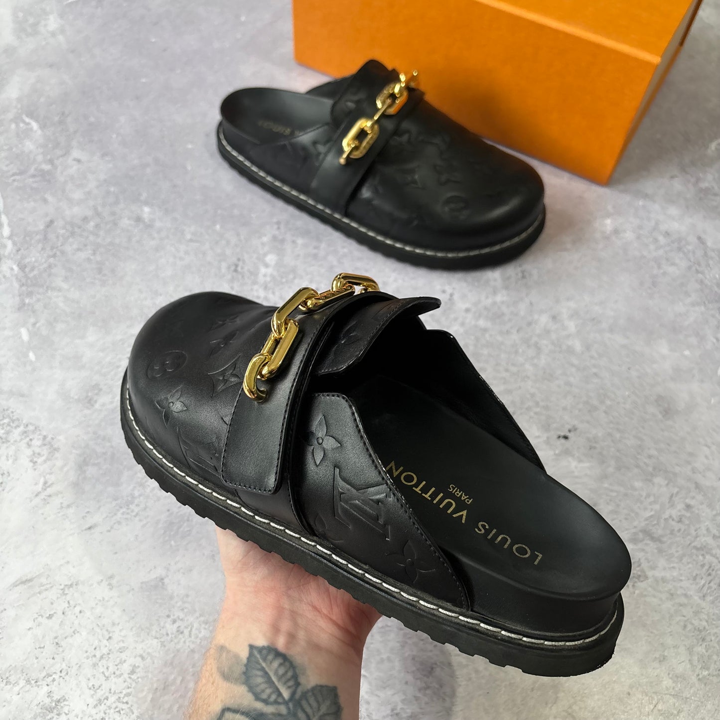Womens Louis Vuitton Cosy Flat Comfort Clogs - Fits UK 6