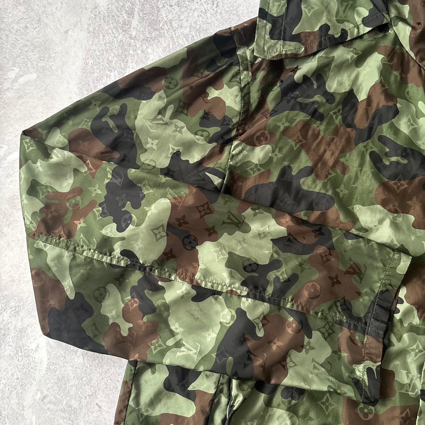 Louis Vuitton Camo Windbreaker Jacket - Fits Large