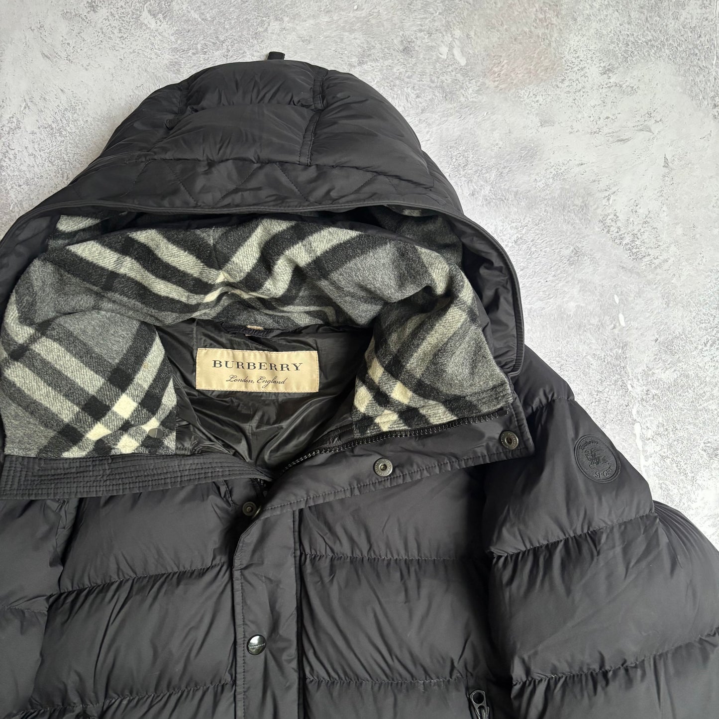 Burberry Puffer Jacket - Fits Large