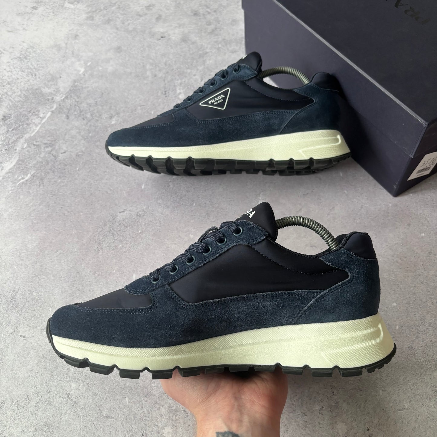 Prada Re-Nylon Trainers - UK 7.5