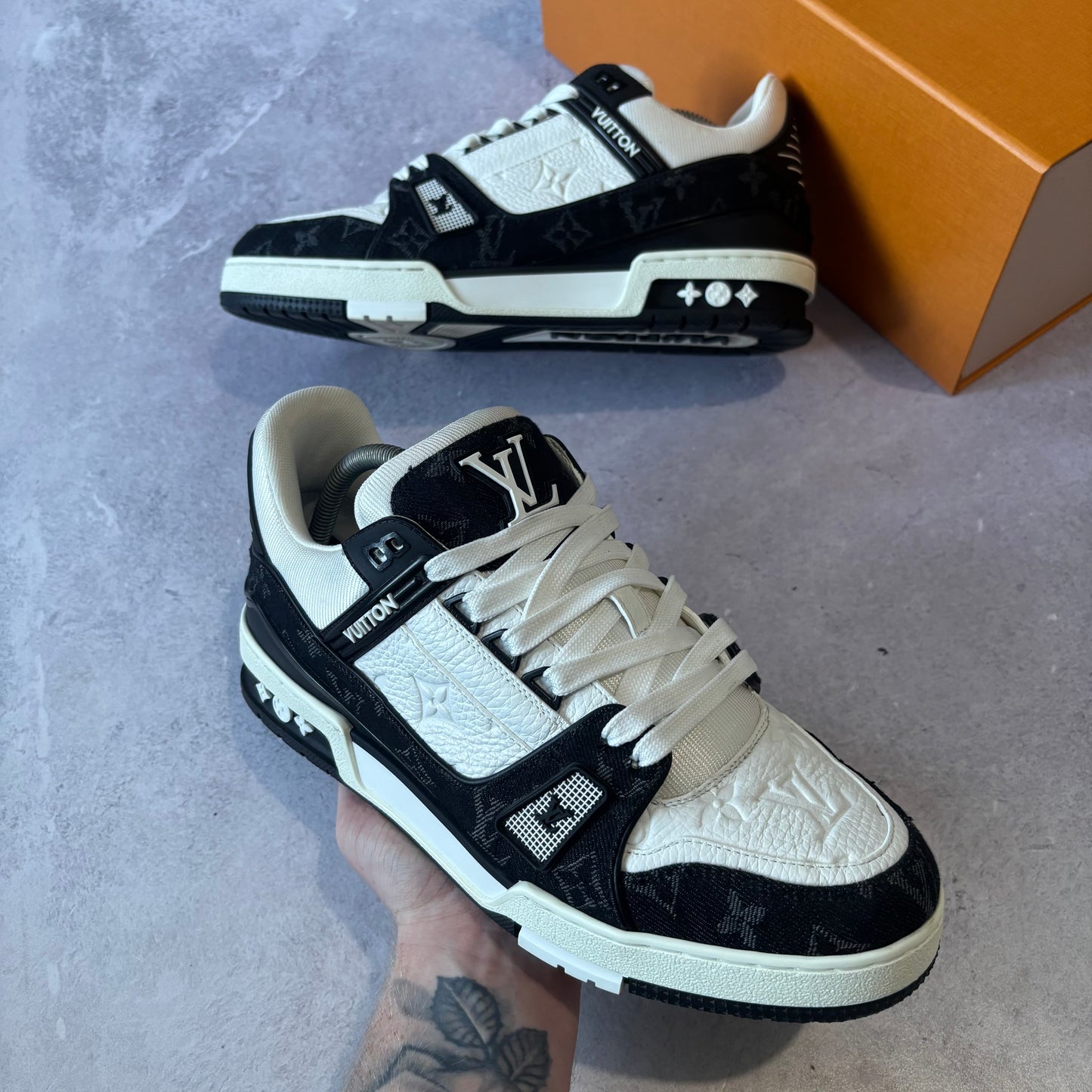 Louis Vuitton Denim Trainers - Fits UK