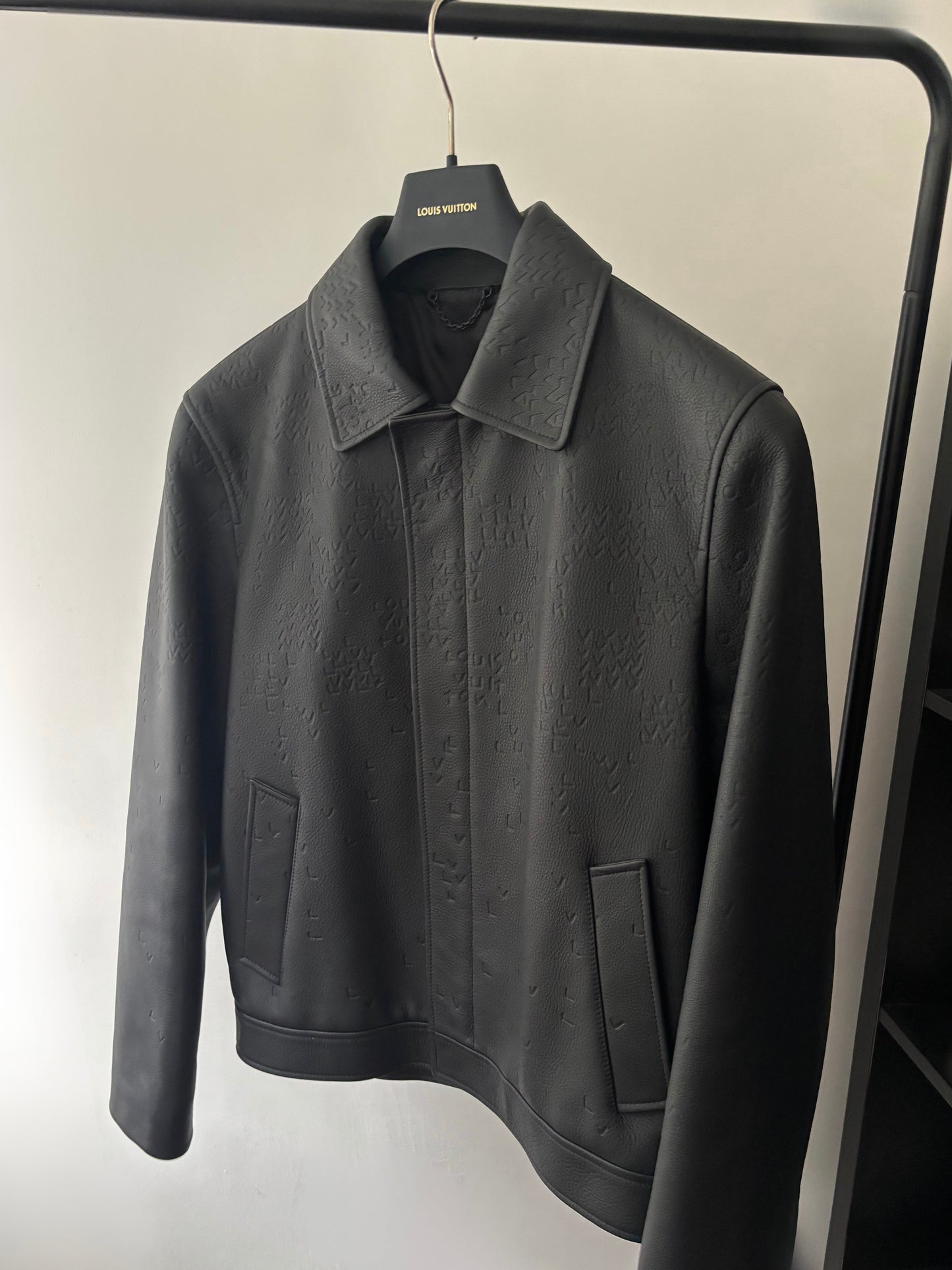 Louis Vuitton Damier Spread Leather Jacket - Fits Medium