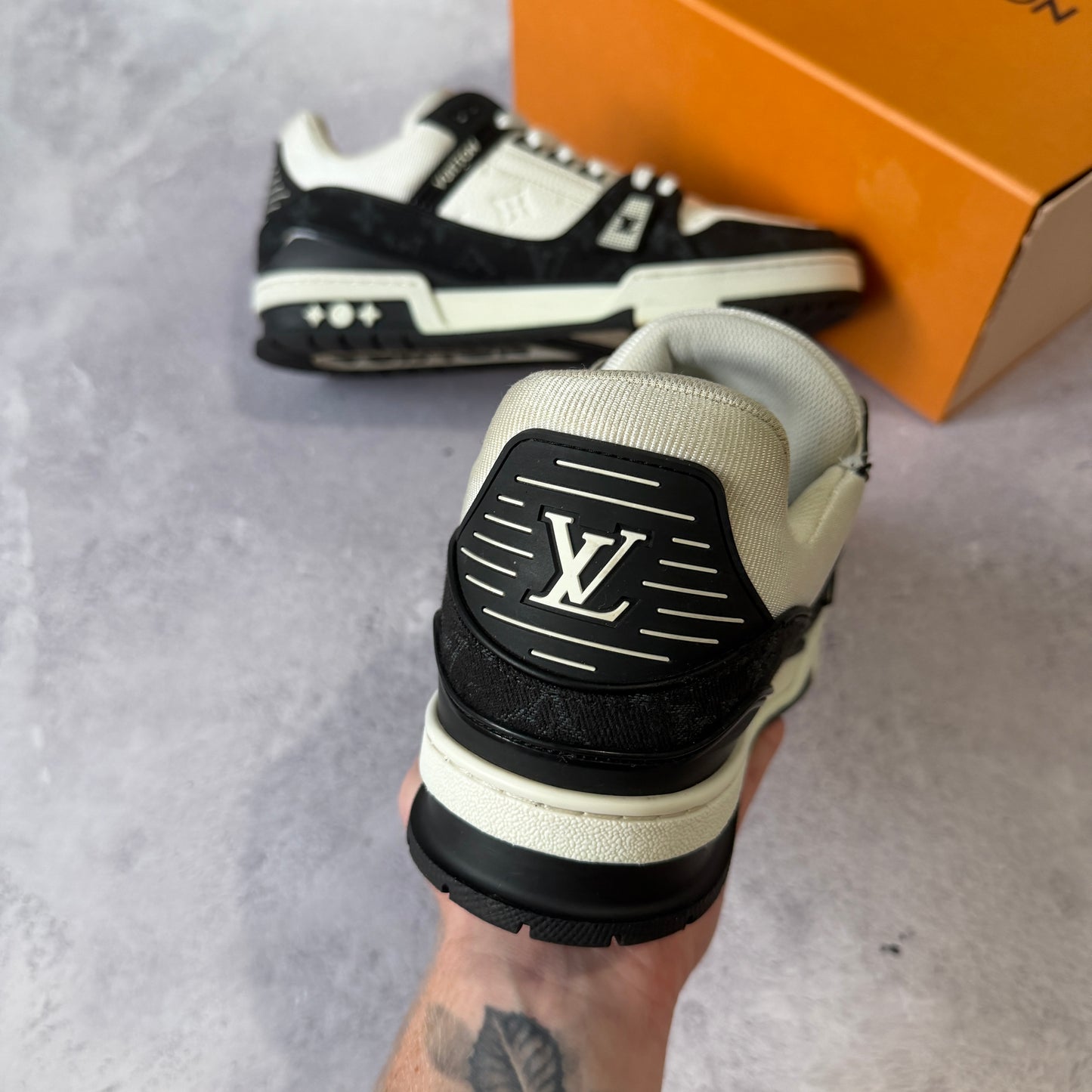 Louis Vuitton Denim Trainers - Fits UK 11.5/12