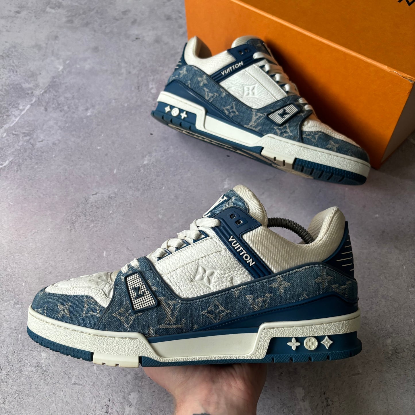 Louis Vuitton Denim Trainers - Fits UK 9
