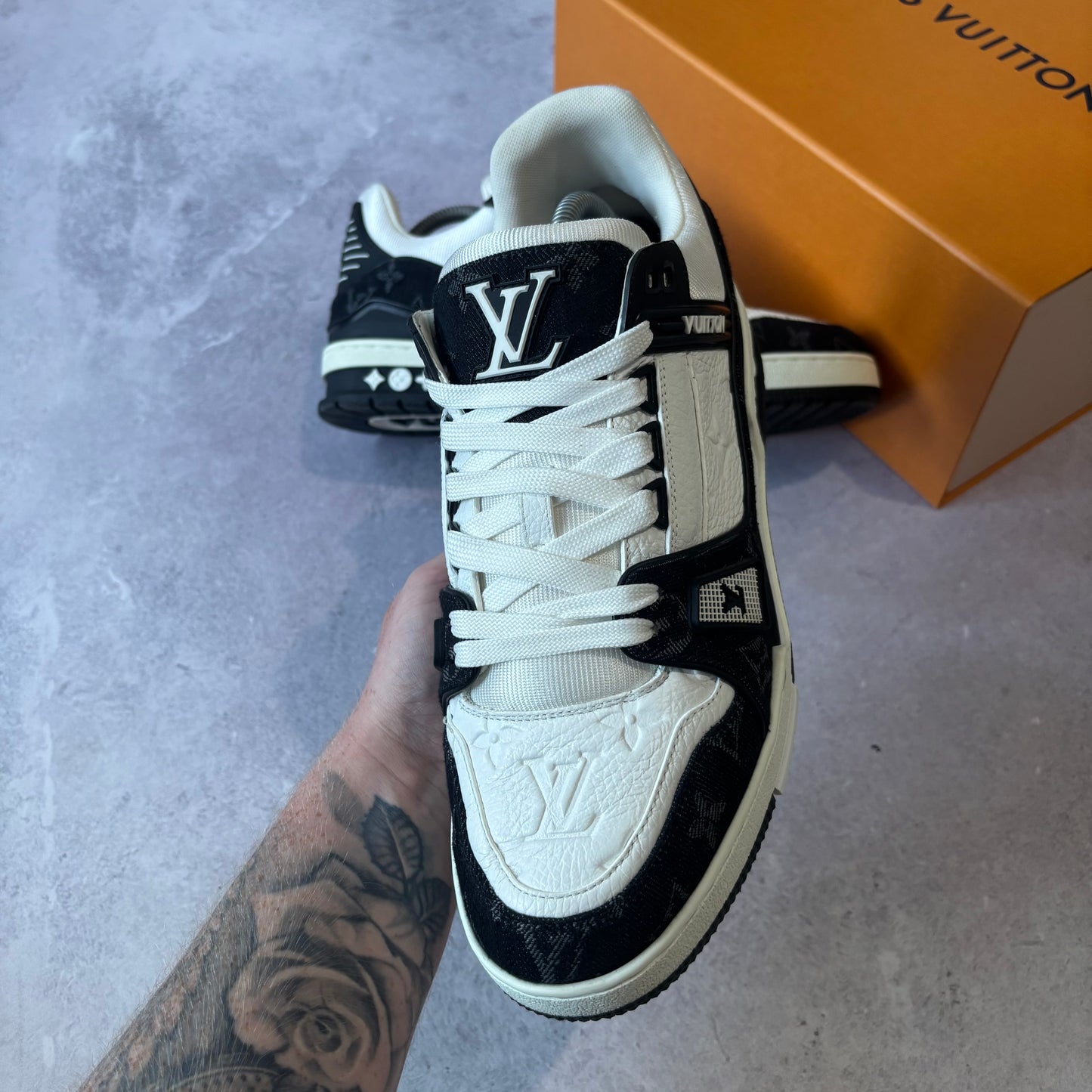 Louis Vuitton Denim Trainers - Fits UK