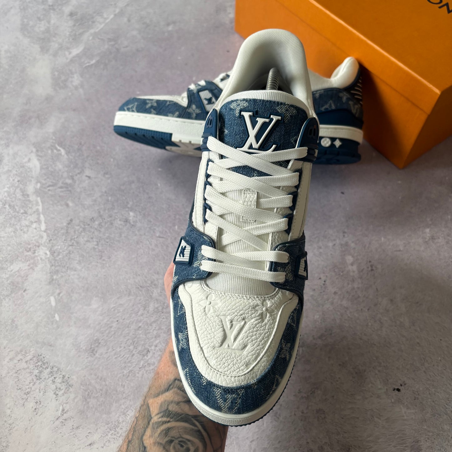 Louis Vuitton Denim Trainers - Fits UK 10