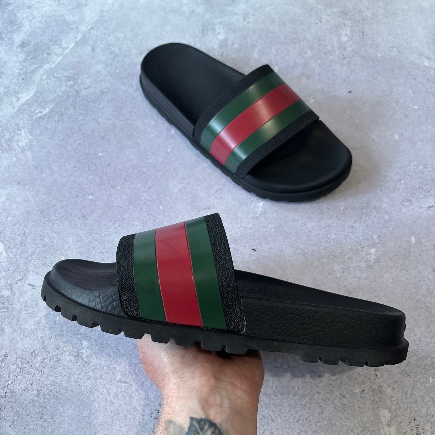 Gucci Web Sliders - UK 8